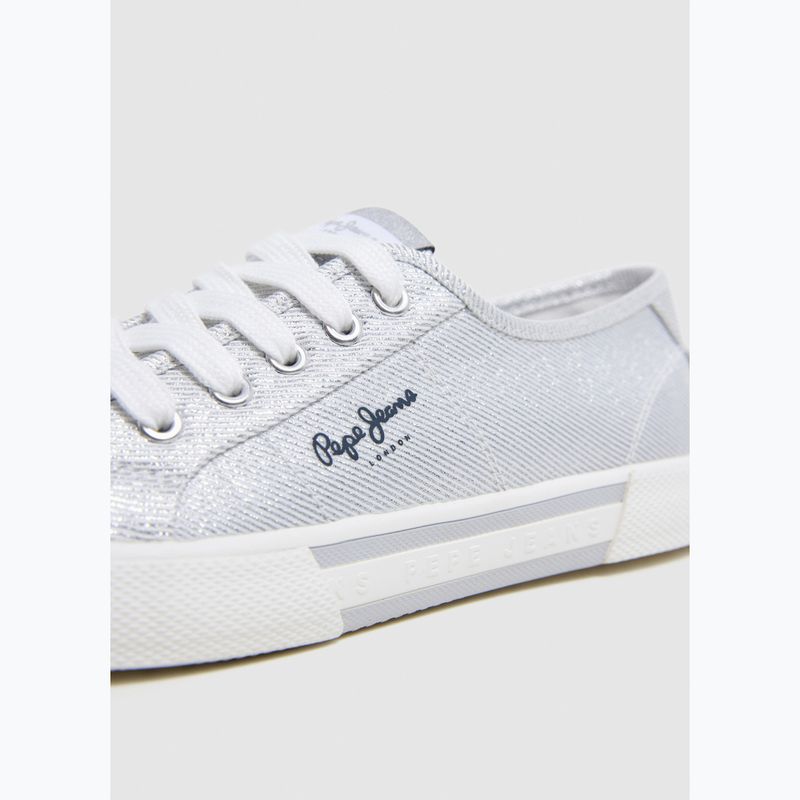 Women's shoes Pepe Jeans Brady Party silver 11