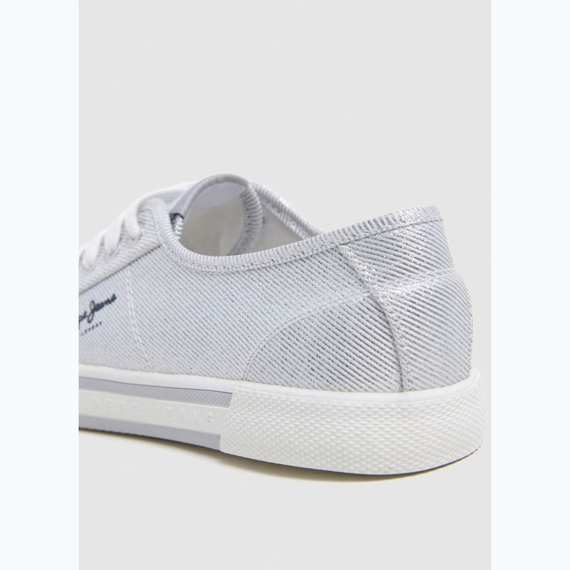 Women's shoes Pepe Jeans Brady Party silver 12