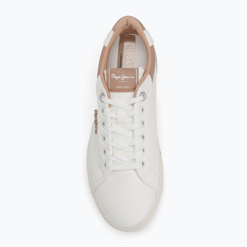 Women's shoes Pepe Jeans Kenton Court golden ochre brown 5