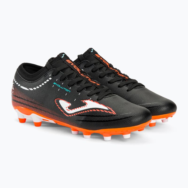 Men's football boots Joma Evolution FG black/orange 4