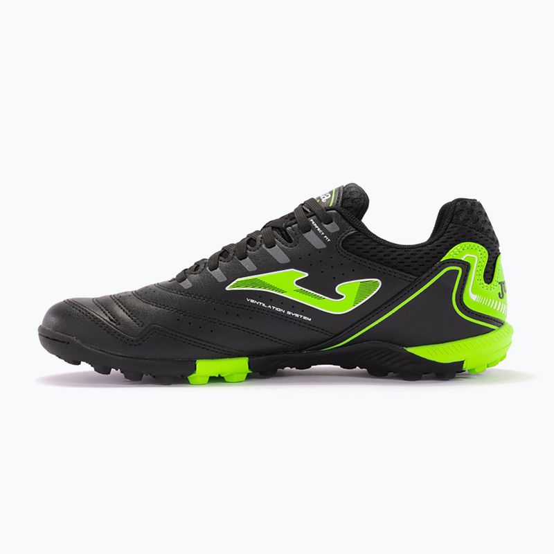 Men's football boots Joma Maxima TF black/green 3