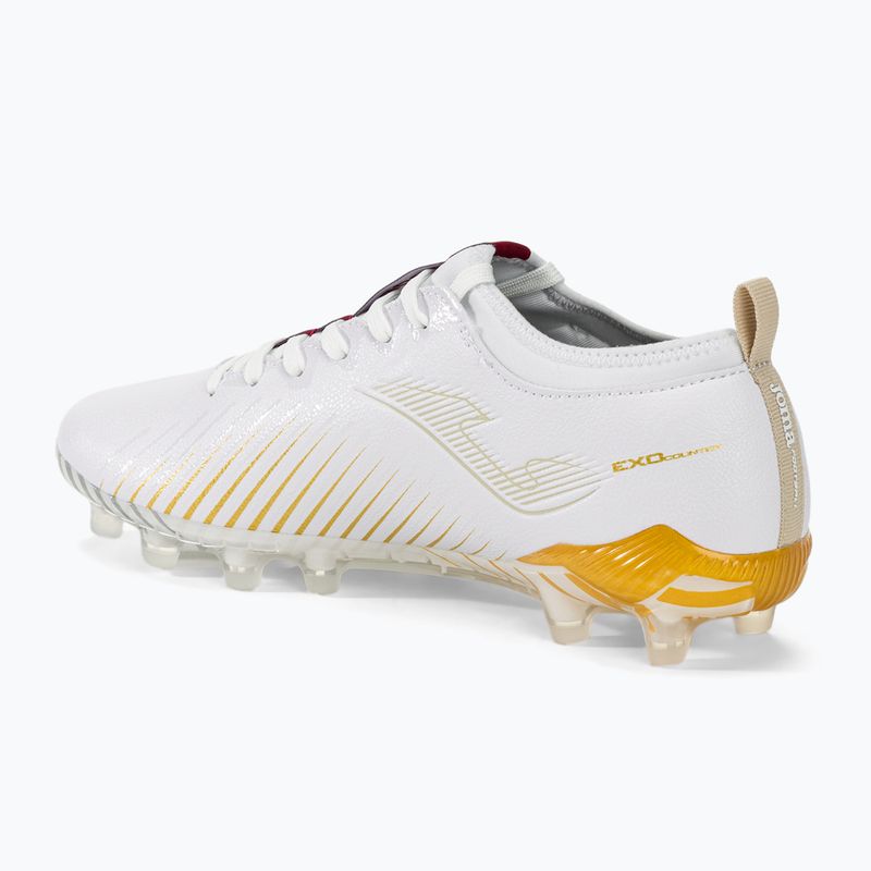 Joma Propulsion Cup FG men's football boots white/gold 3