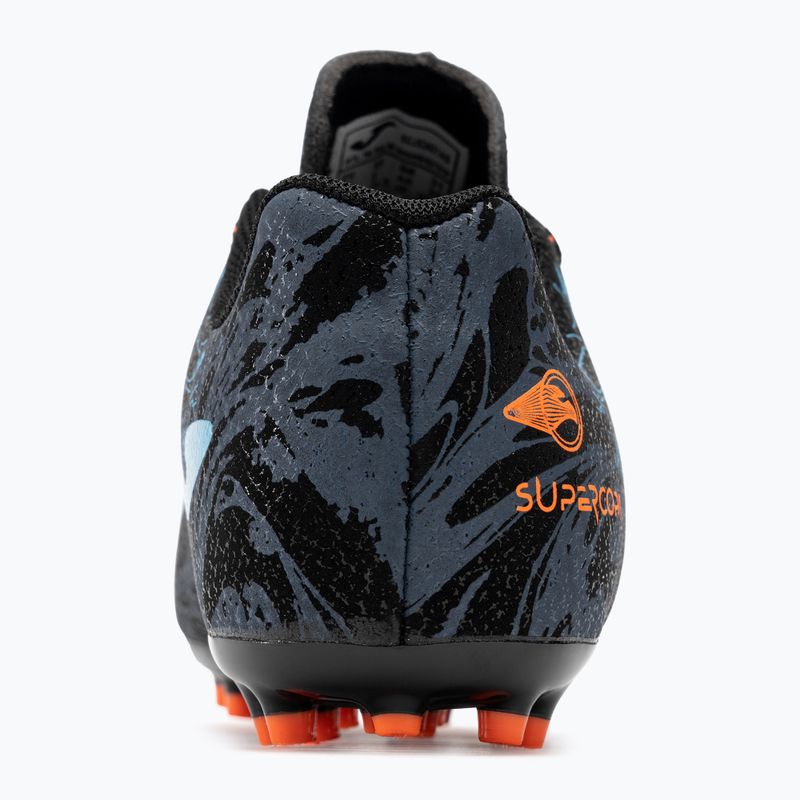 Children's football boots Joma Super Copa Jr AG black/turquoise 7