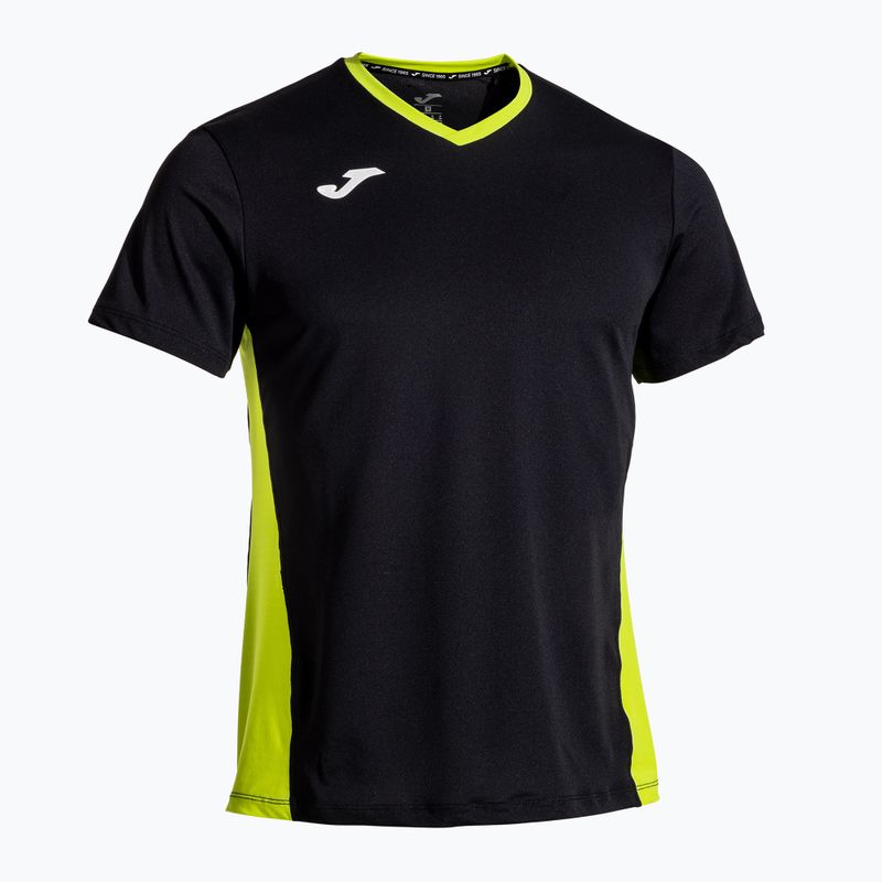 Men's tennis shirt Joma Court black/green 2