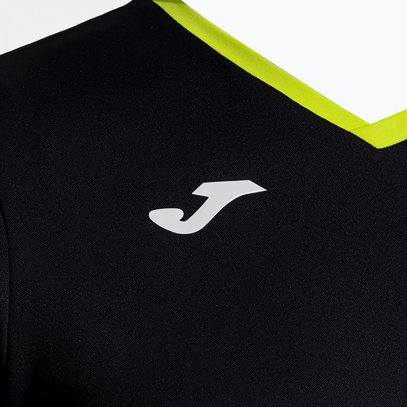 Men's tennis shirt Joma Court black/green 4