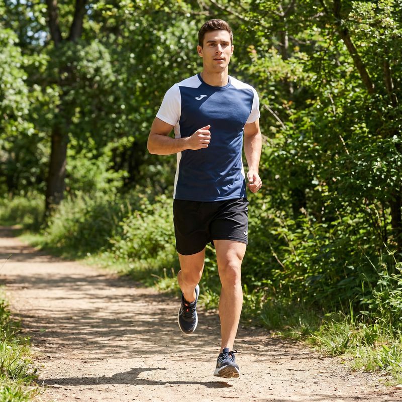 Men's Joma Record II running shirt navy/white 6
