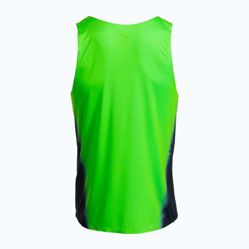 Men's Joma Elite XI fluor green/navy running shirt 2