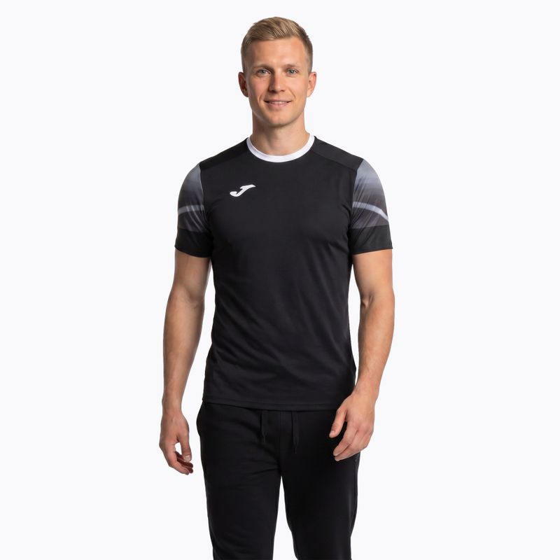 Men's Joma Elite XI running shirt black/anthracite 2