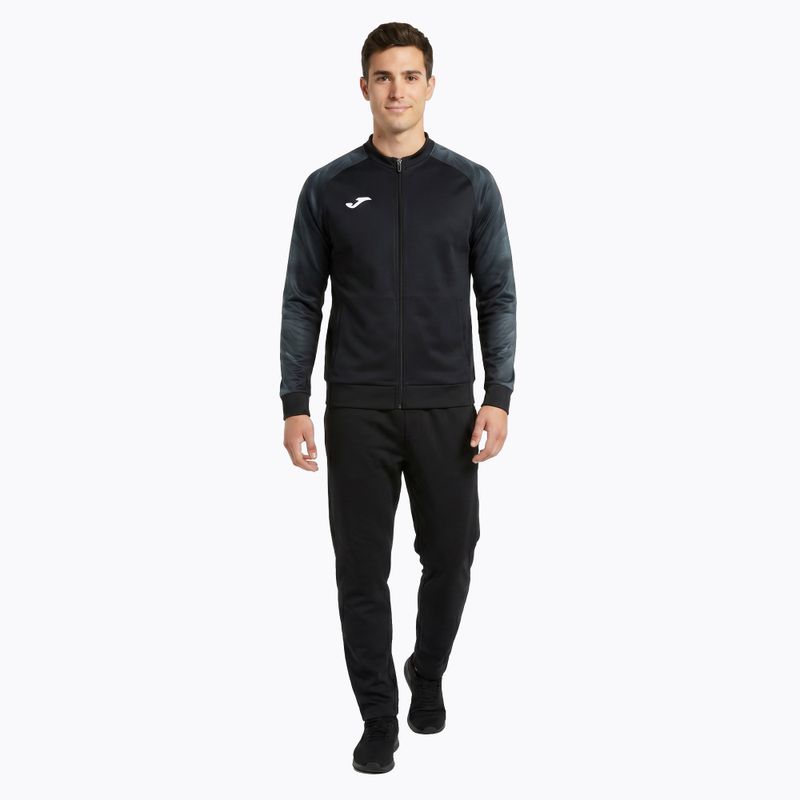 Men's running sweatshirt Joma Elite XI Full Zip black/anthracite 2