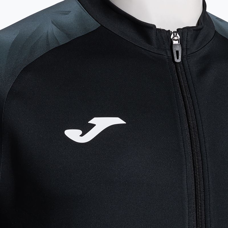 Men's running sweatshirt Joma Elite XI Full Zip black/anthracite 3