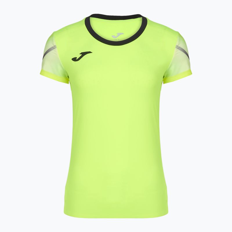 Women's running top Joma Elite XI fluor yellow/black