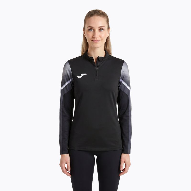 Women's Joma Elite XI running sweatshirt black/anthracite