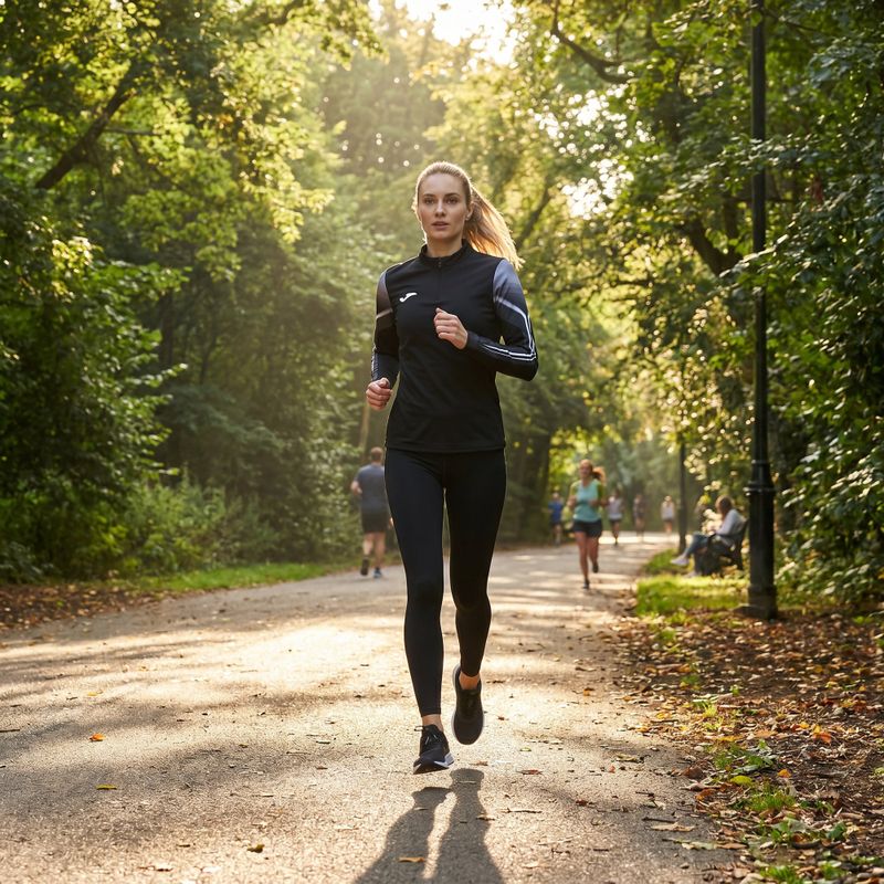 Women's Joma Elite XI running sweatshirt black/anthracite 8