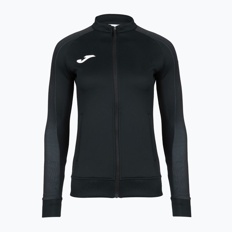 Women's running sweatshirt Joma Elite XI Full Zip black/anthracite