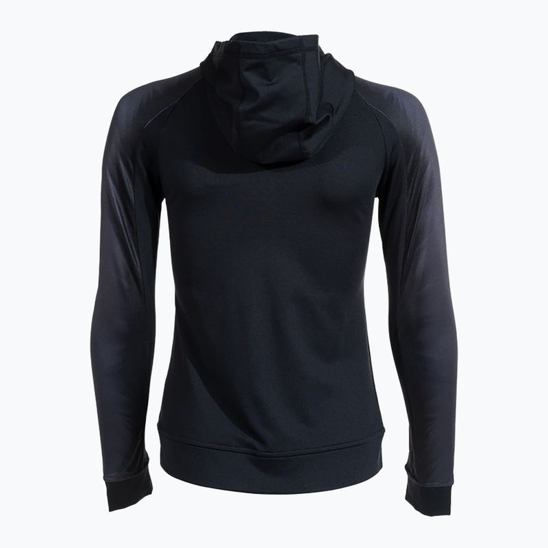 Women's Joma Elite XI Hoodie black/anthracite running sweatshirt 2