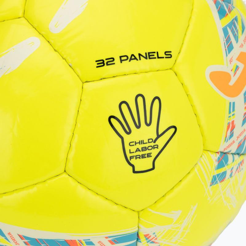Joma Dali III football yellow/fluor turquoise size 5 3