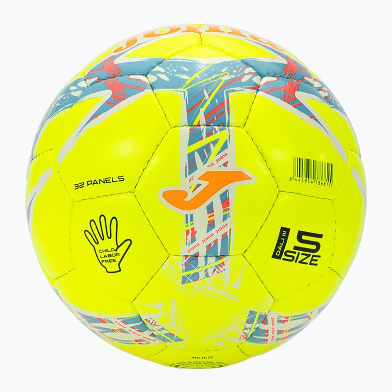 Joma Dali III football yellow/fluor turquoise size 3 2