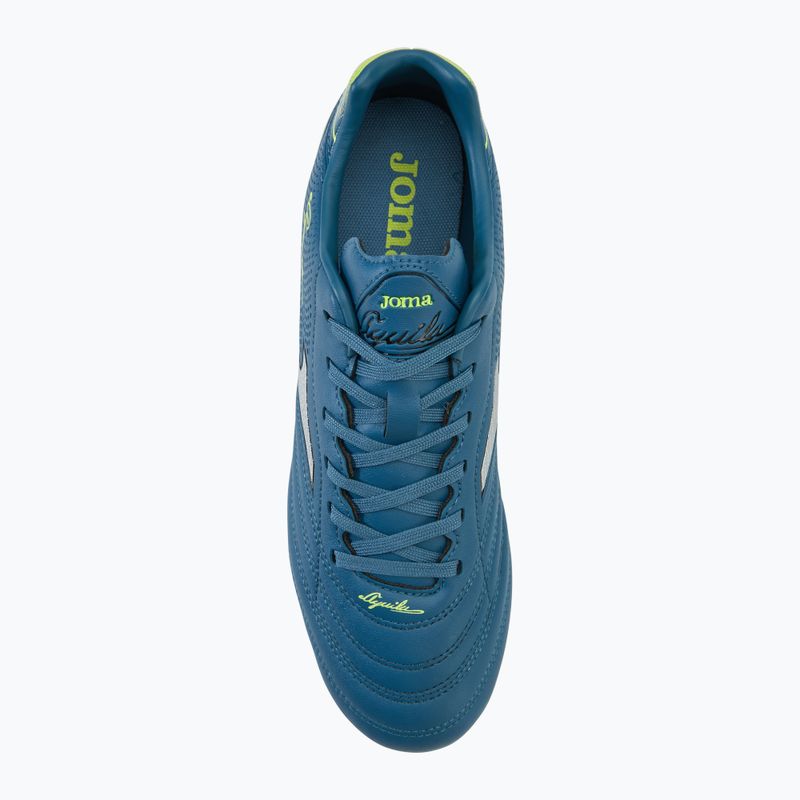 Joma Aguila FG men's football boots petroleum/yellow 5