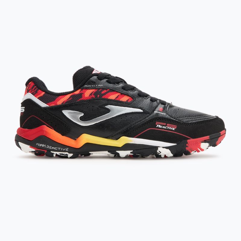 Men's Joma FS Reactive TF football boots black/red 2