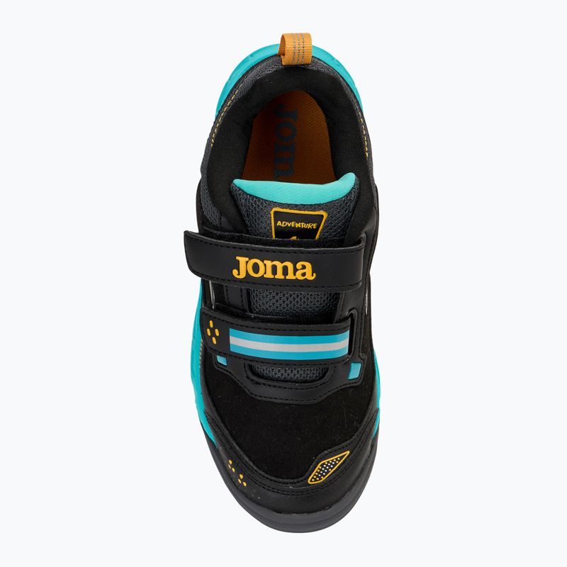 Joma Adventure black/turquoise children's running shoes 5