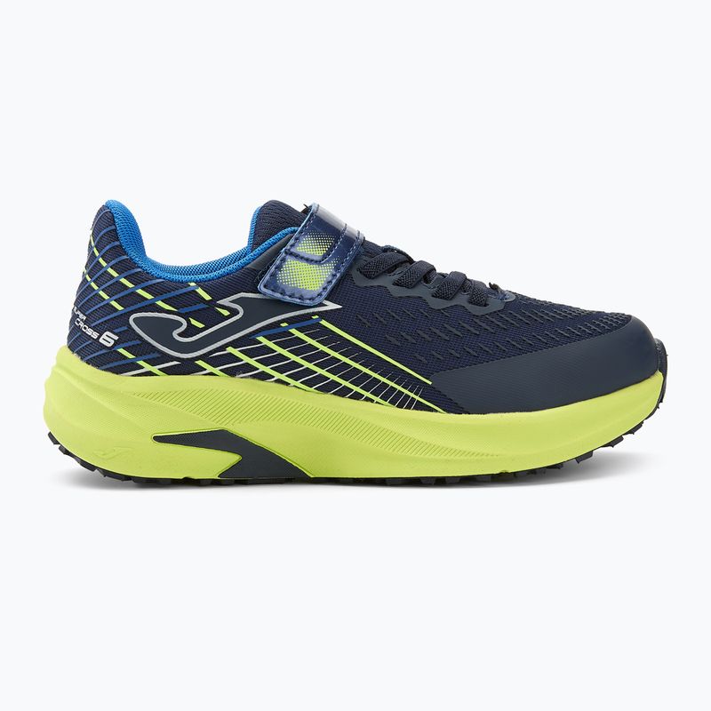 Joma Super Cross children's running shoes navy/yellow 2