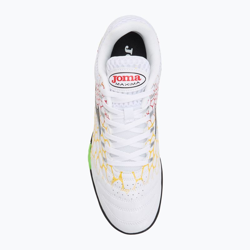 Joma Maxima TF men's football boots white/yellow 5