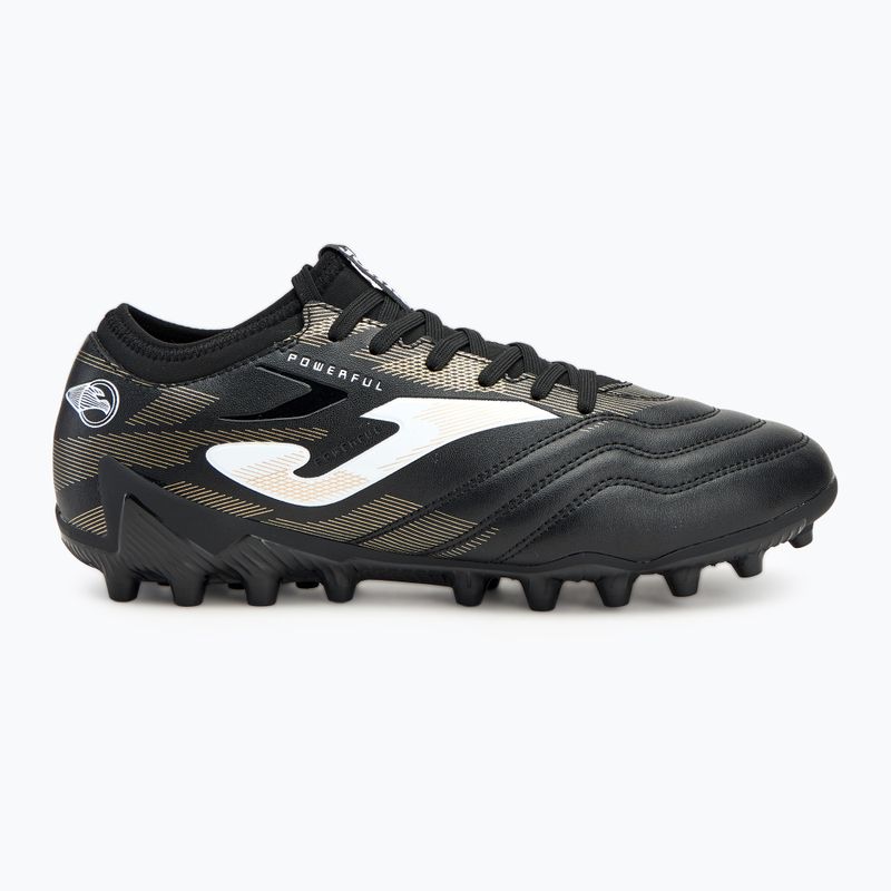 Men's football boots Joma Powerful AG black/gold 2