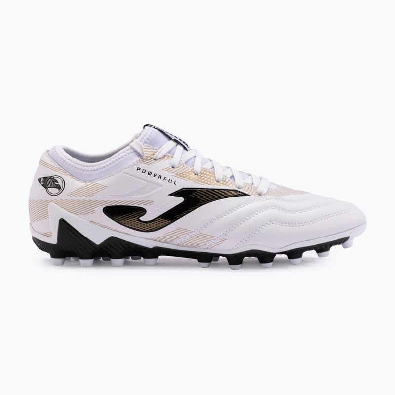 Men's Powerful AG white/gold football boots 8