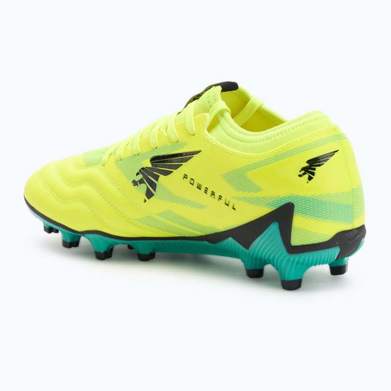 Joma Powerful FG lemon fluor/turquoise men's football boots 3
