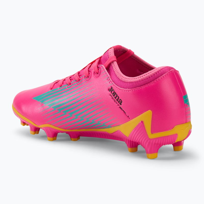 Joma Propulsion FG men's football boots pink/yellow 3