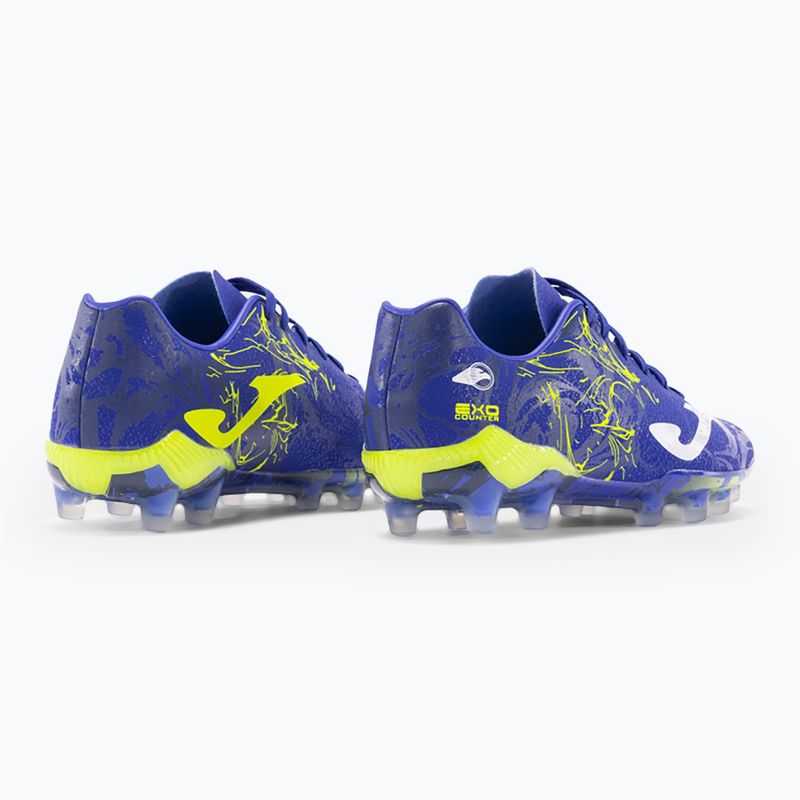 Joma Supercopa FG men's football boots royal/lemon fluor 3