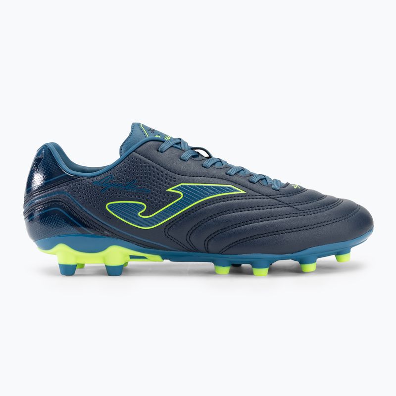 Men's Joma Aguila FG navy/green fluor football boots 2