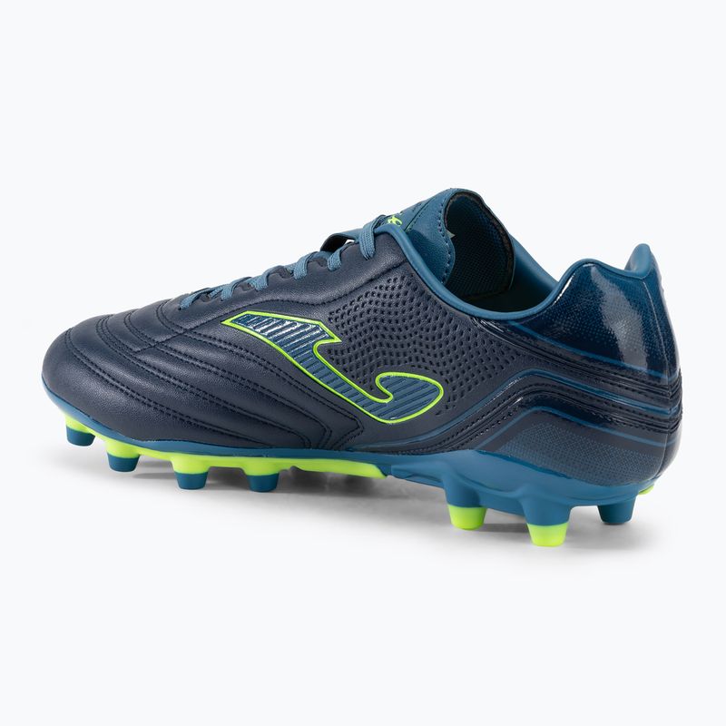 Men's Joma Aguila FG navy/green fluor football boots 3