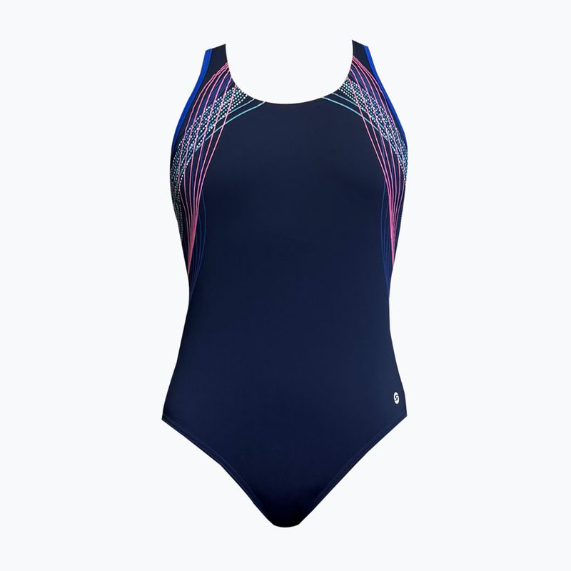 Women's one-piece swimsuit RAS Borneo Casual Back navy 4