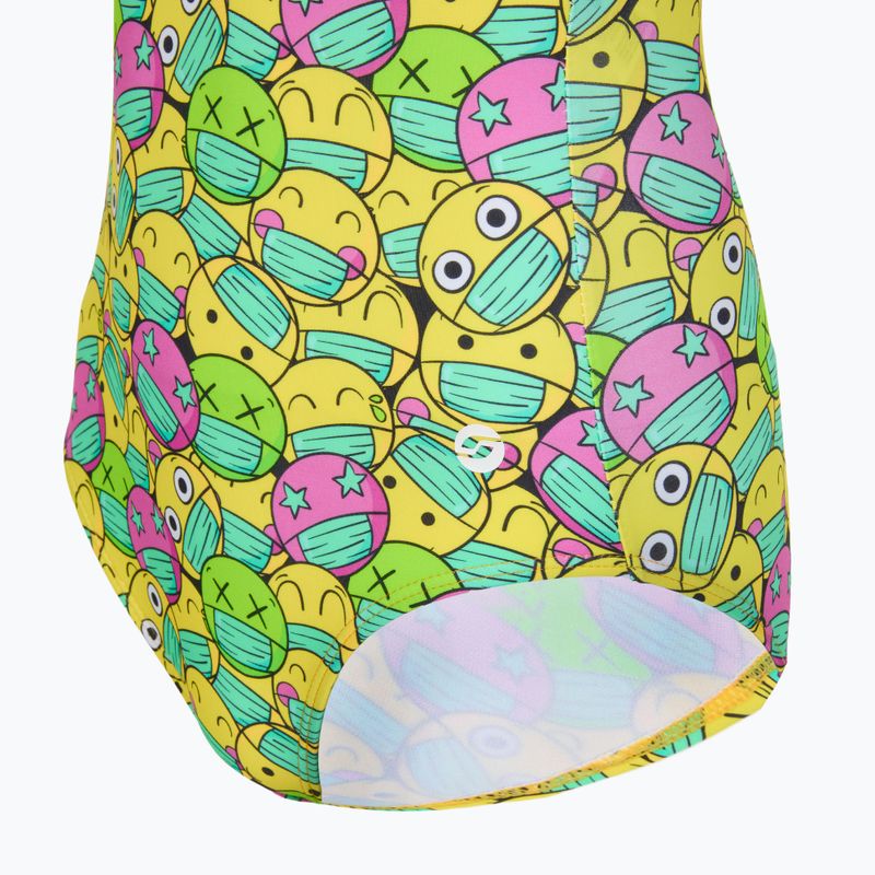 Children's one-piece swimsuit RAS Face Classic Back multicolour 3