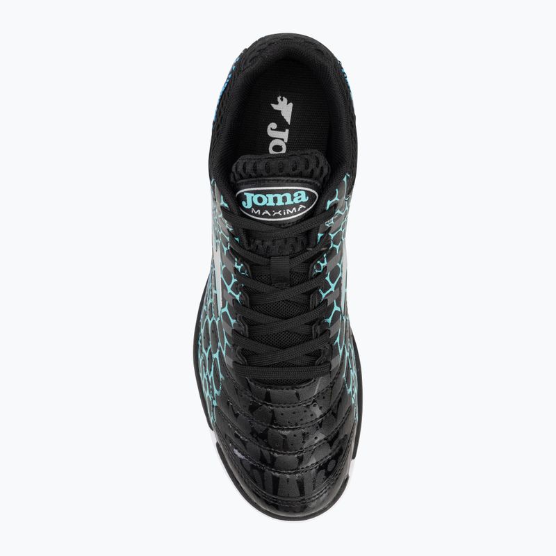 Men's football boots Joma Maxima IN black/turquoise 5