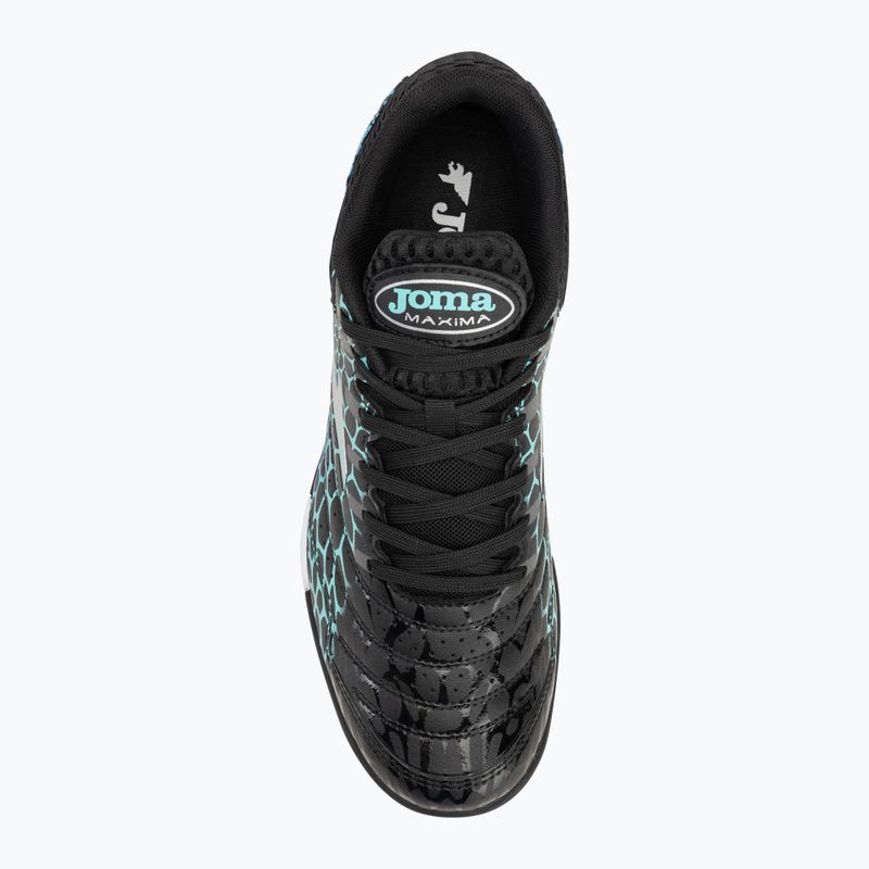 Men's football boots Joma Maxima TF black/turquoise 5
