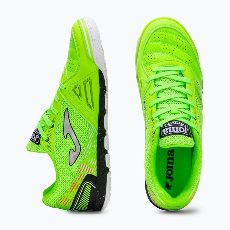 Men's football boots Joma Mundial IN fluor green 11