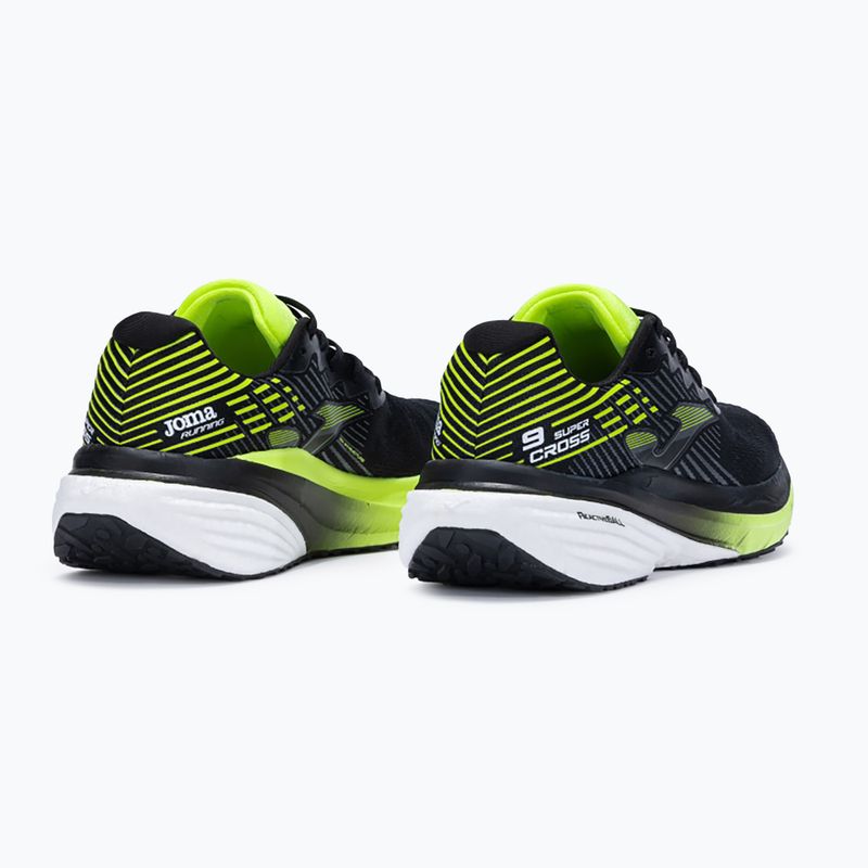 Men's Joma Super Cross running shoes black/lemon 3