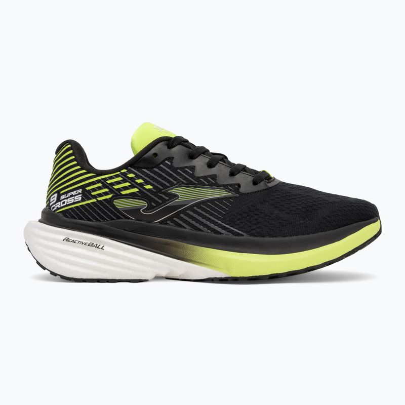 Men's Joma Super Cross running shoes black/lemon 2