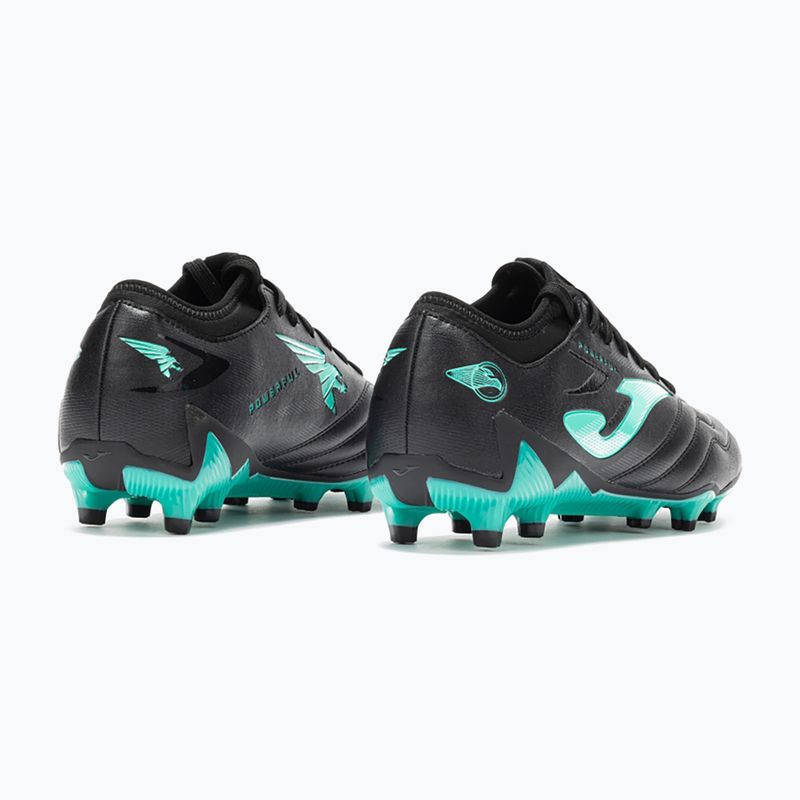 Men's football bootsJoma Powerful FG black turquoise 10