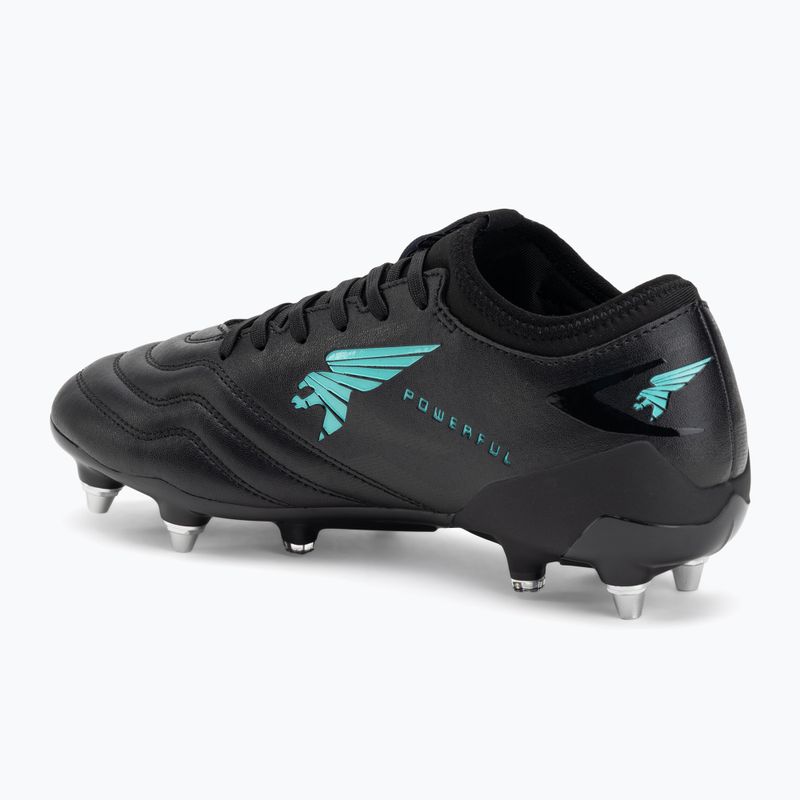 Men's football boots Joma Powerful SG black turquoise 3