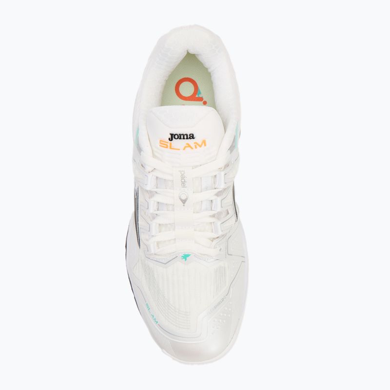 Men's padel shoes Joma Slam OM white/ turquoise 5