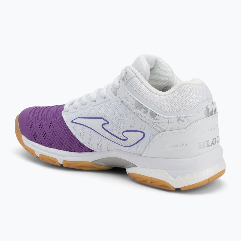 Women's volleyball shoes Joma V.Blok white/violet 3