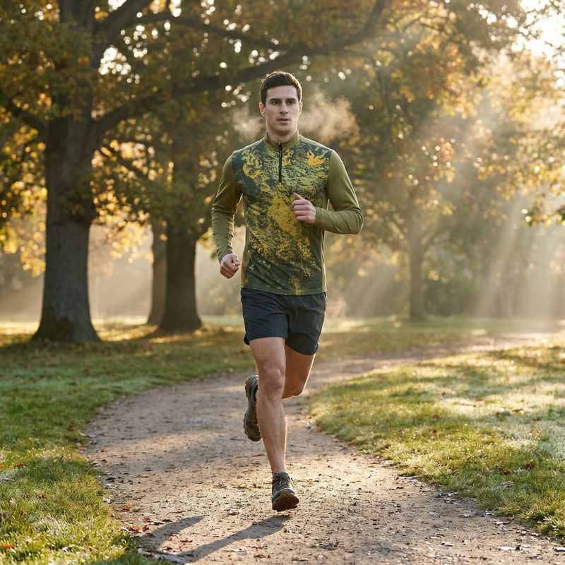 Men's Joma R-Nature green running longsleeve 10