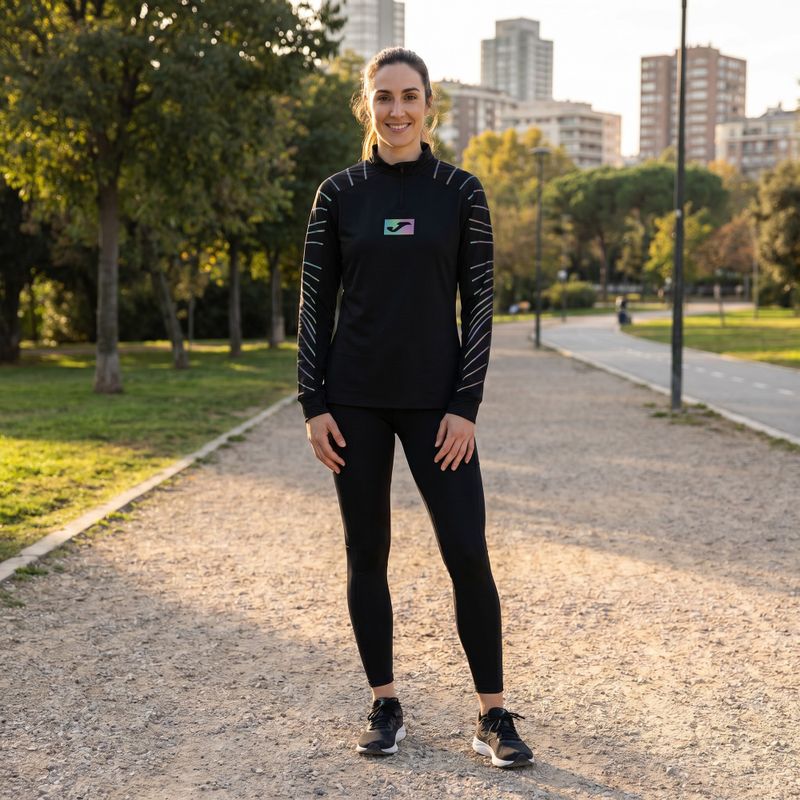 Women's Joma R-Night running sweatshirt black 12