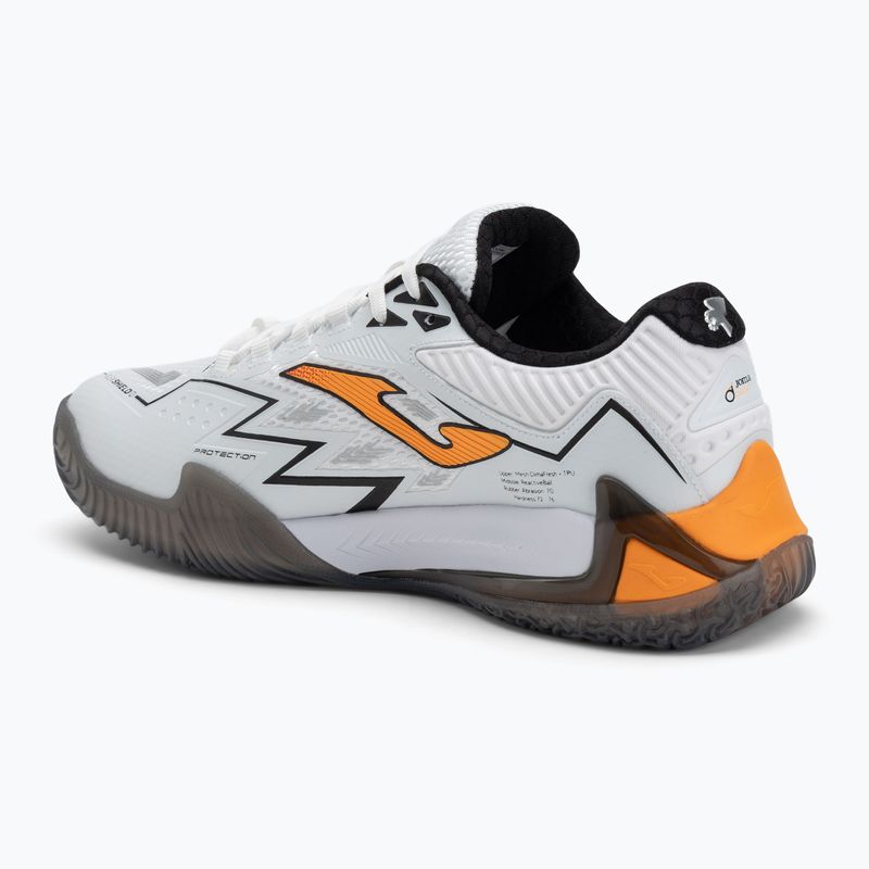 Men's padel shoes Joma Open OM white/ orange 3