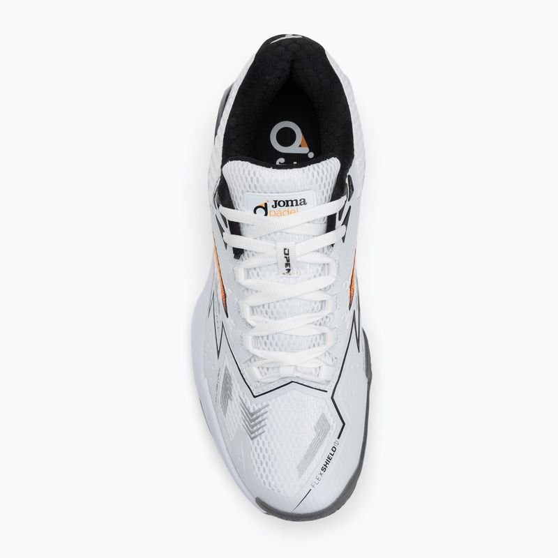 Men's padel shoes Joma Open OM white/ orange 5