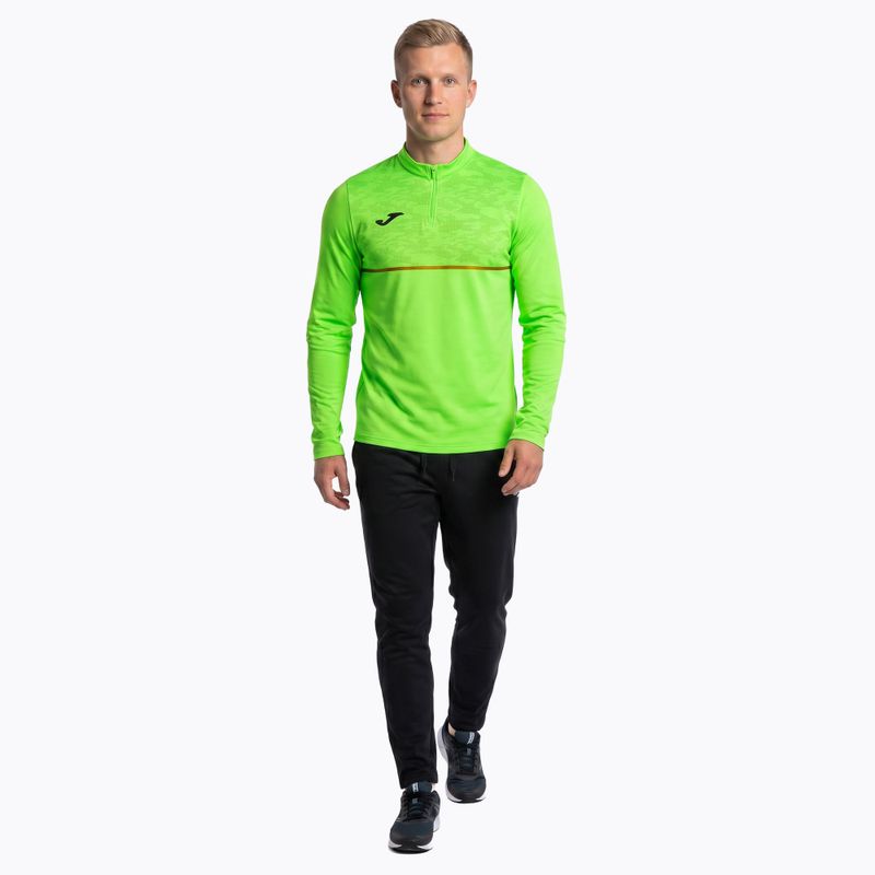 Men's Joma Record III fluor green running sweatshirt 2