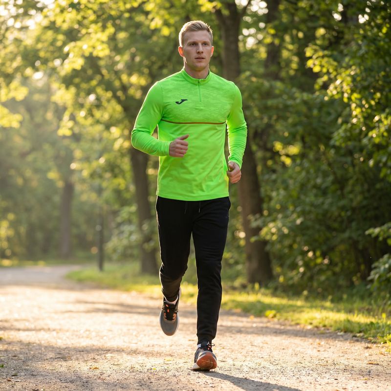 Men's Joma Record III fluor green running sweatshirt 8